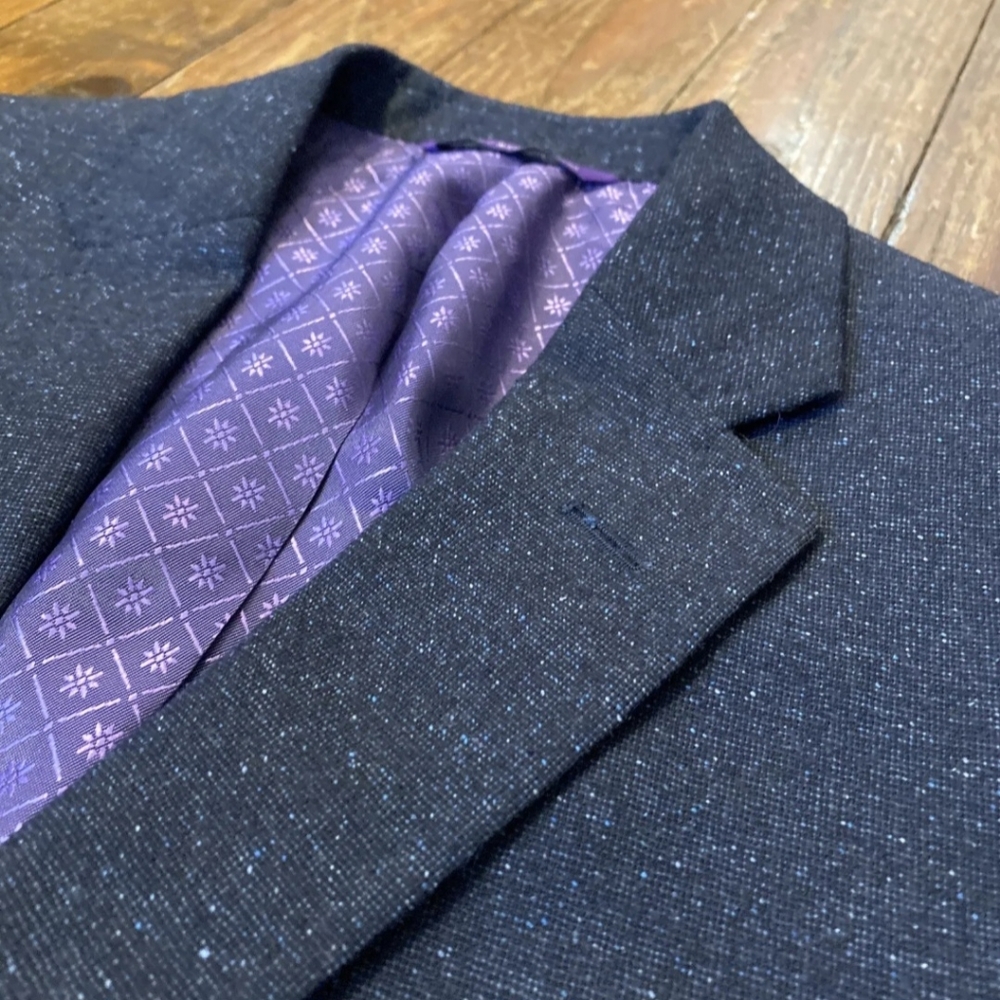 Ted Baker $795 Tom Trim Fit Wool Silk Blazer Sport Coat Jacket Suit 40S SPJ